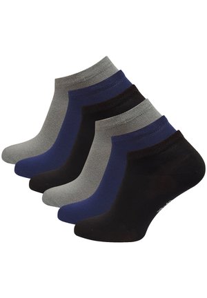 BAMBUS 6 PAAR - Trainer socks - schwarz grau marineblau
