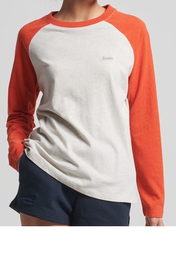 Superdry - T-shirt à manches longues - orange, Agrandir