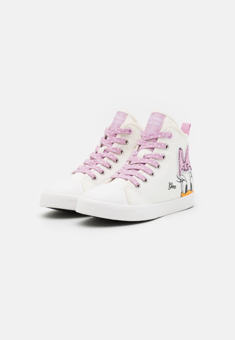 Kinder Sneaker low | Geox JR CIAK GIRL Sneaker high offwhite/pink/offwhite - LR15752 Kinder Sneaker low | Geox JR CIAK GIRL Sneaker high offwhite/pink/offwhite - LR15752
