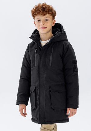 WARM UTILITY HOODED - Winter coat - black