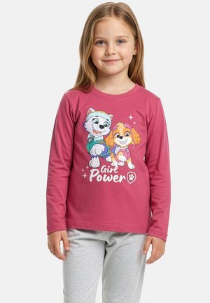 Paw Patrol, PAW PATROL SCHLAFANZUG GIRL POWER PYJAMA SET LANGARM OBERTEIL MIT HOSE - Pyjama set - pink grau