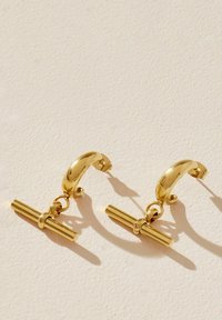 T-BAR HOOP - Fülbevalók - gold tone