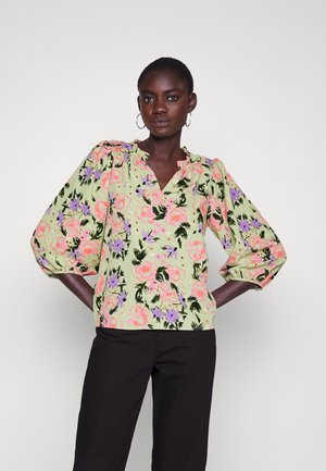 Vero Moda Tall VMSERENITY OLIVIA TOP  - Blouse - reseda/serenity