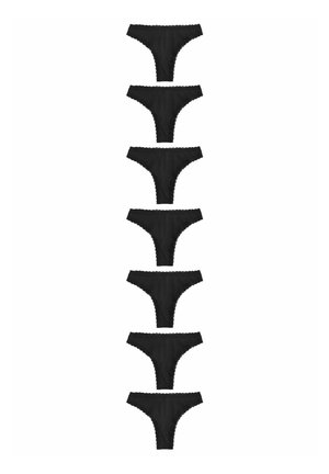 7 PACK - String - black