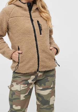 Giacca in pile - camel