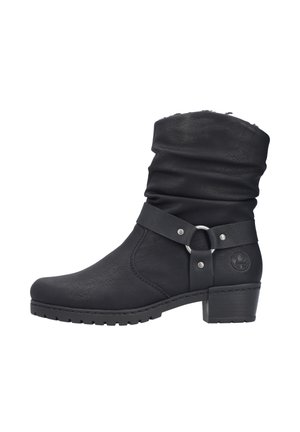 Rieker Cowboy/biker ankle boot - schwarz
