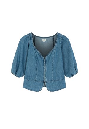 Wrangler, PUFF SLEEVE CORSET TOP - Μπλούζα - durango
