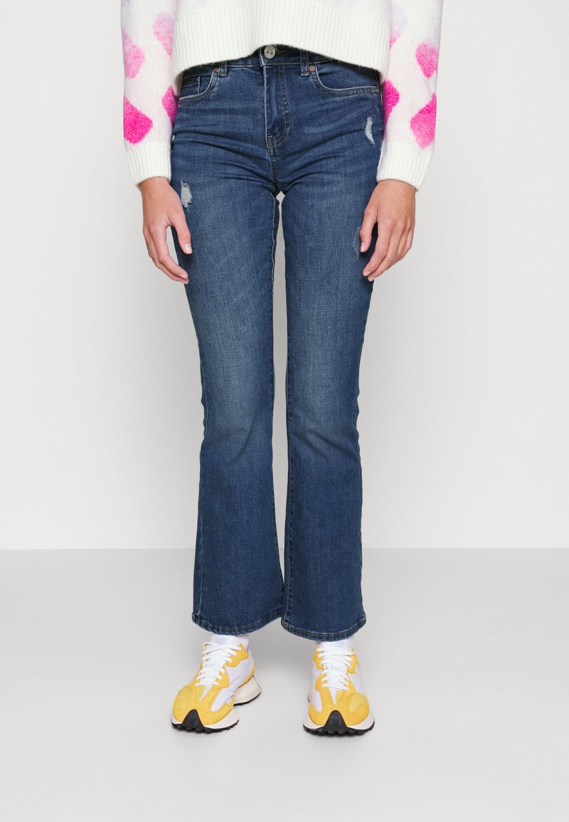 Jean Femme ONLY Onlhush - Coupe évasée (flare), Taille Mid Waist, En Coton élastique, Style Vintage