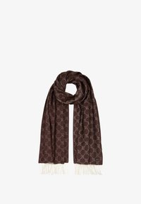 Geselecteerd, braun/beige gemustert