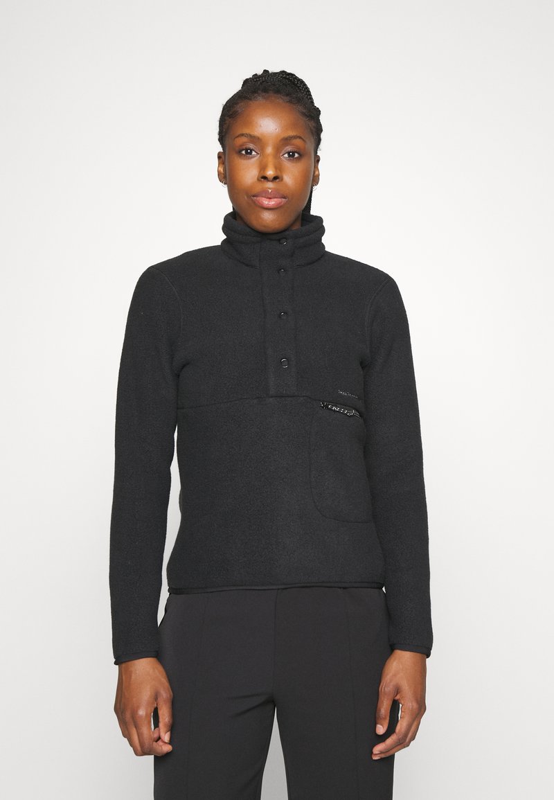 Peak Performance FLEECE SNAP T-NECK - Fleecetrøjer - black