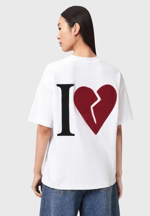 AllSaints LOVER ETTA TEE - Tričko s potlačou - optic white