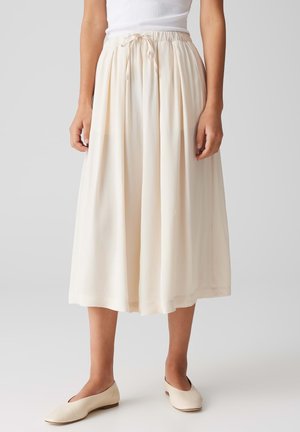 MIDI A-LINIE - A-line skirt - natural glaze
