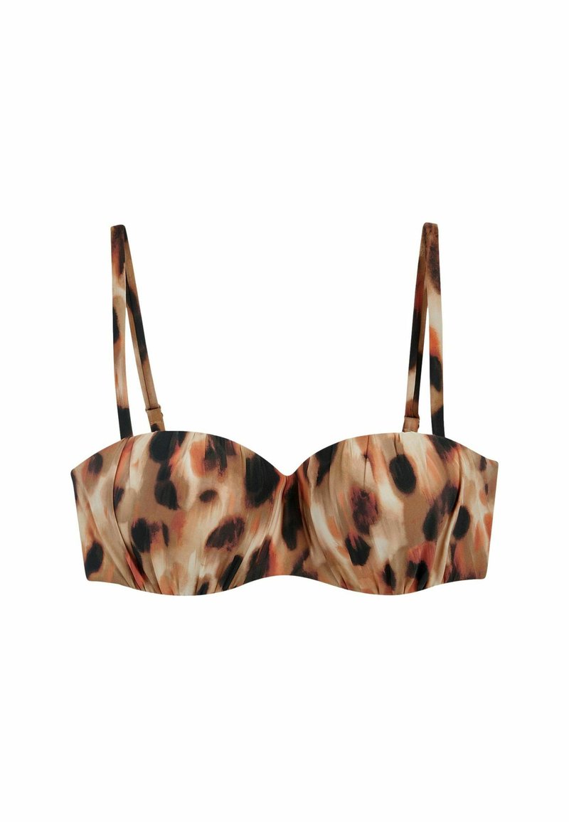 Next RUCHED SHAPING BANDEAU REGULAR - Bikini pezzo sopra - animal