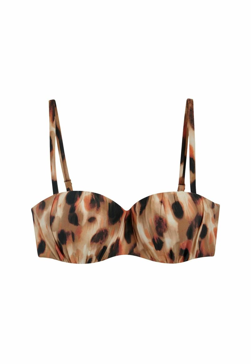 Next - RUCHED SHAPING BANDEAU   REGULAR - Bikini augšdaļa - animal, Palielināt