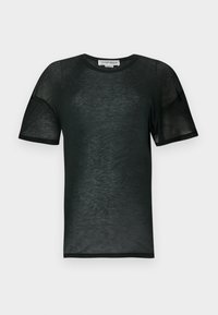 DRAPED DETAIL LIGHTWEIGHT - Basic T-shirt - bottle green