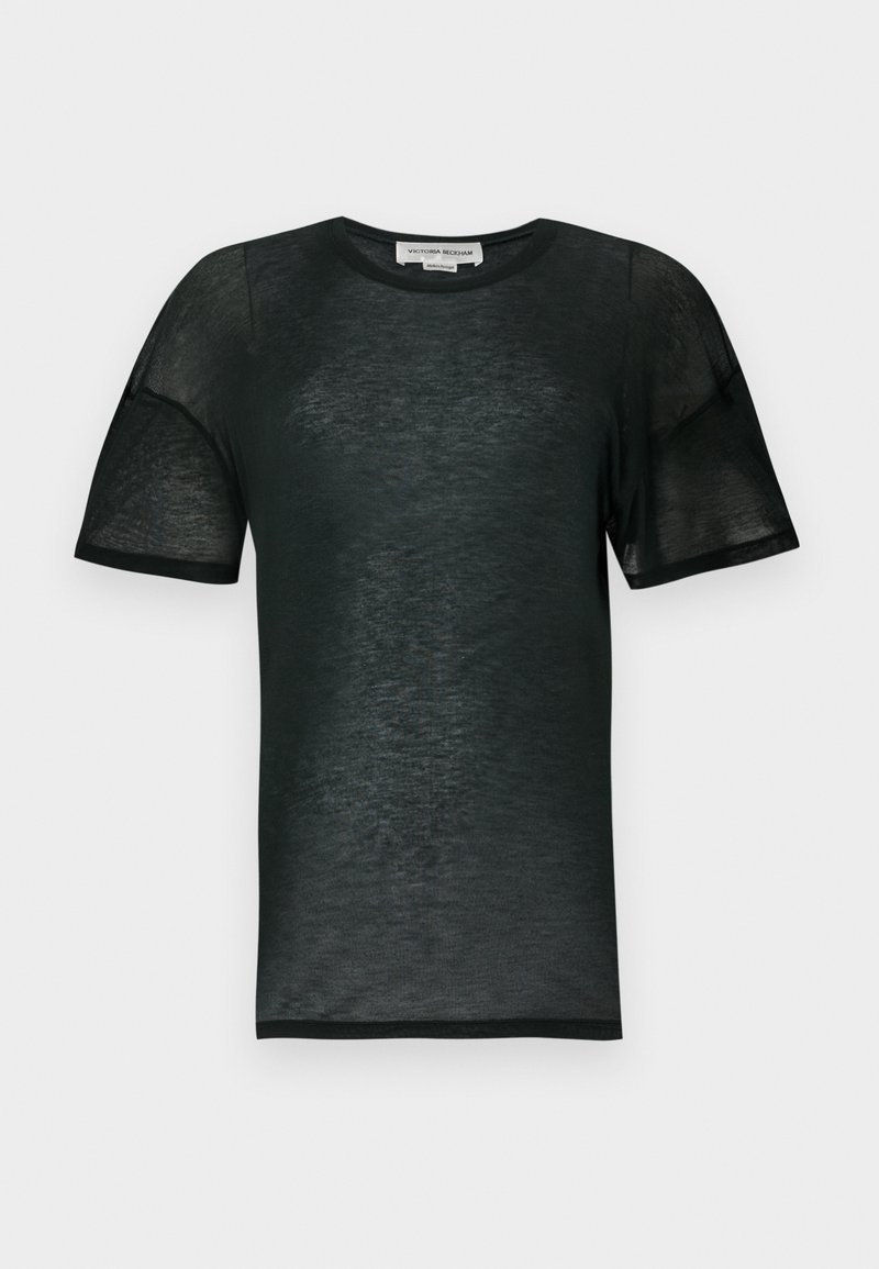 Victoria Beckham T-shirt basic donkergroen