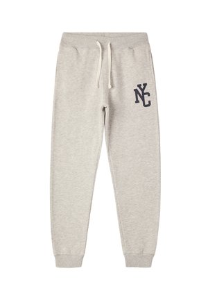 CON COULISSE E STAMPA - Pantaloni sportivi - grigio chiaro melange