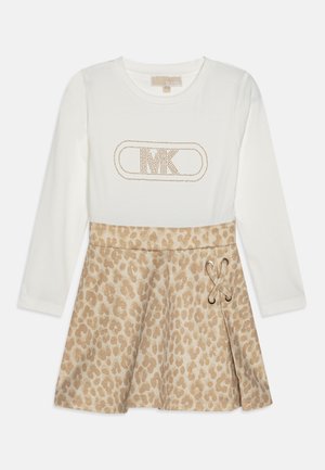 Michael Kors Kids DRESS - Robe en jersey - off-white/gold