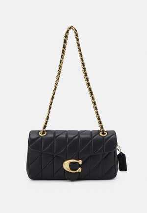 Coach QUILTED TABBY SHOULDER BAG 26 WITH CHAIN - Umhängetasche - black