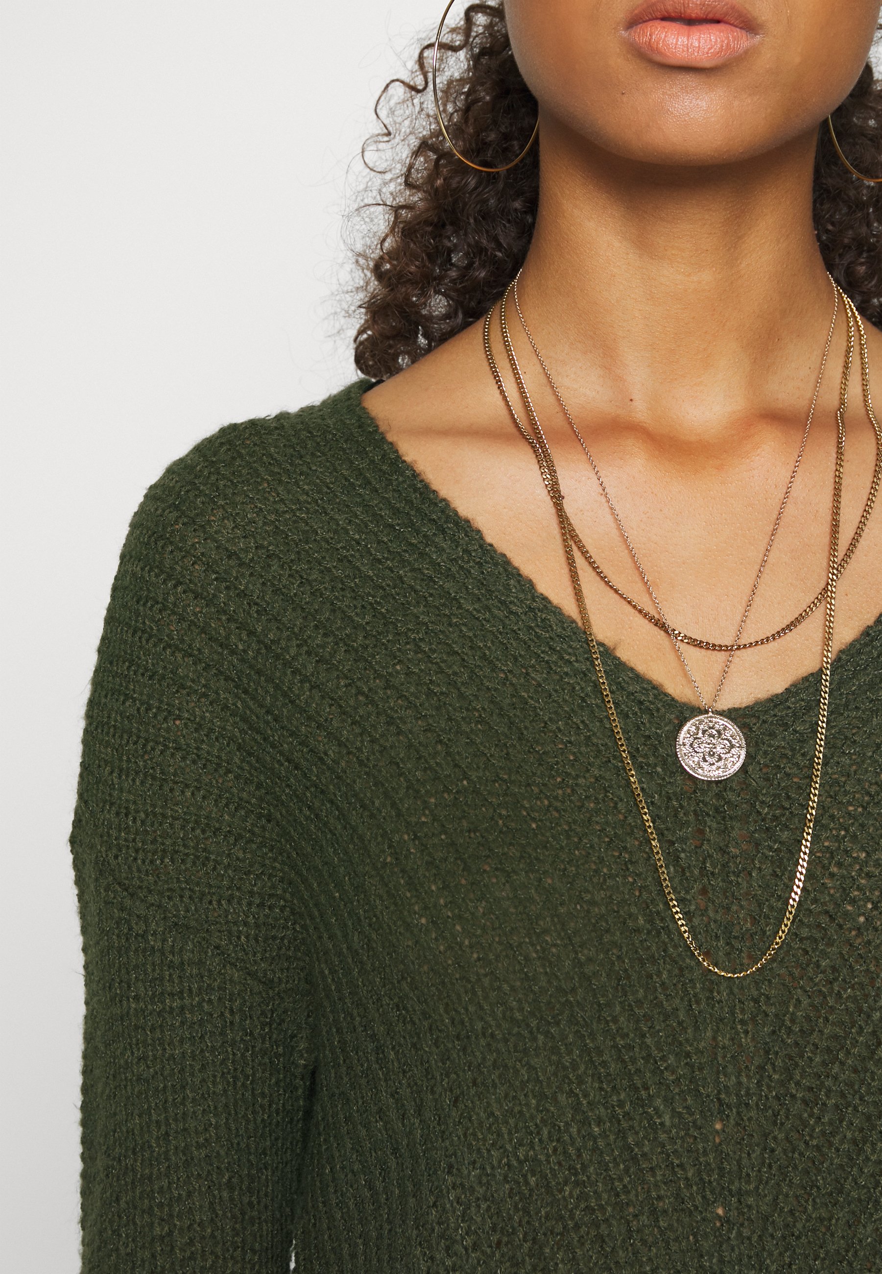 JDY JDYNEW MEGAN Strikkegenser forest nightkhaki JDY JDYNEW MEGAN Strikkegenser forest nightkhaki