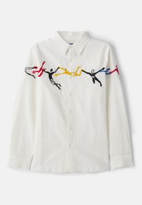 EMBROIDERED FIGURES BUTTON UP - Chemise - white