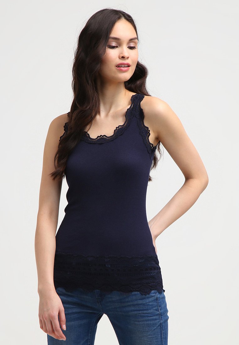 Rosemunde SILK-MIX - Top - navy