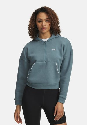 RIVAL FLEECE PIPED - Luvtröja - jasper blue