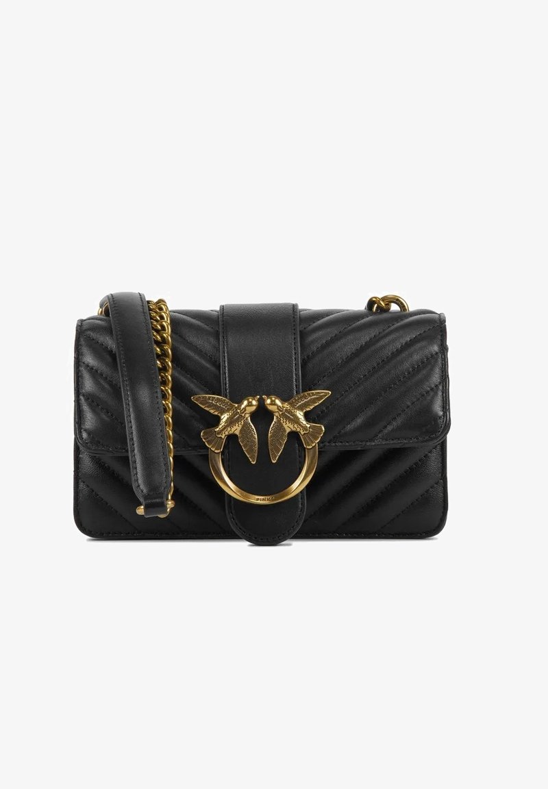 Pinko LOVE ONE MINI CHEVRON - Borsa a tracolla - nero