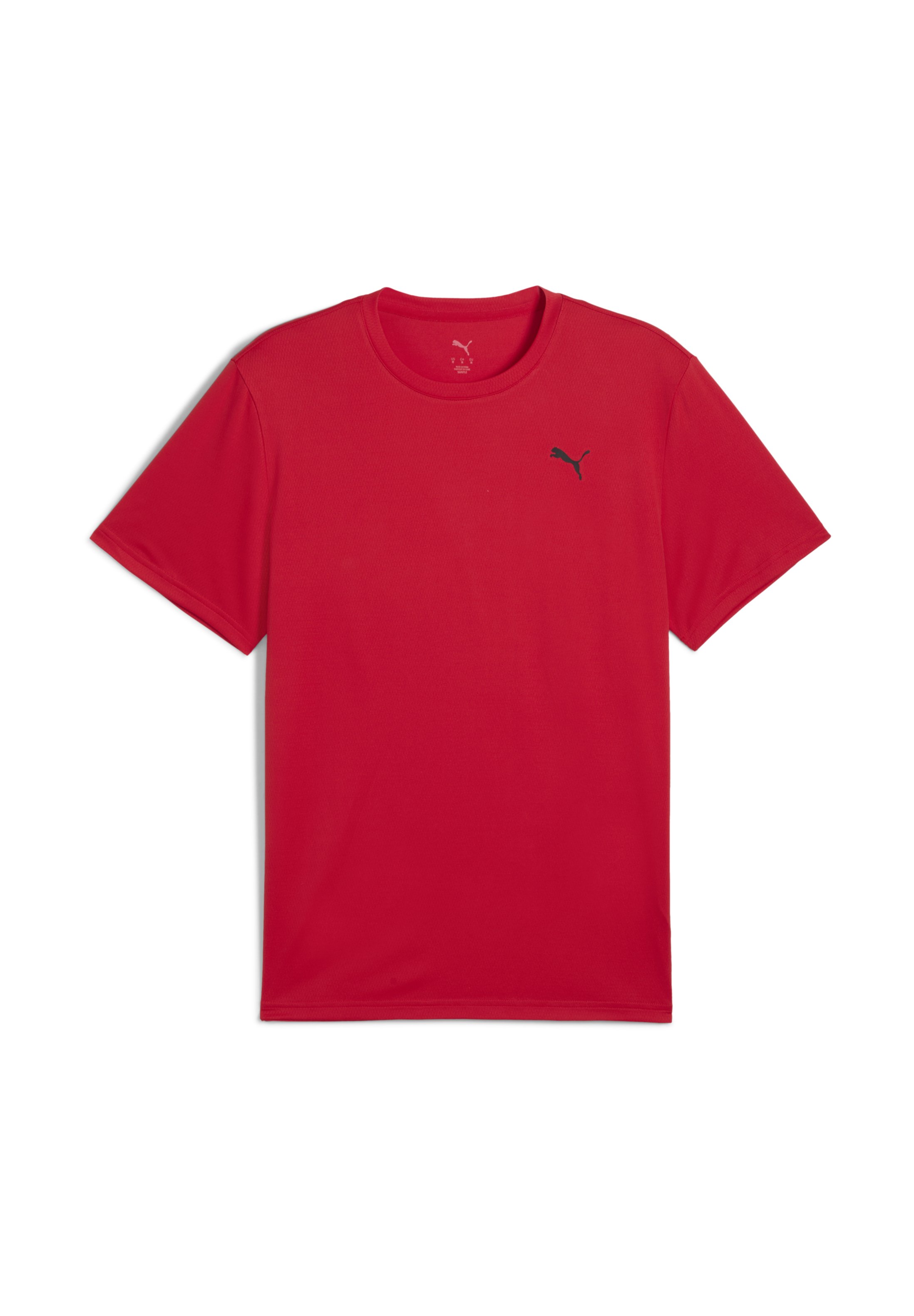 Puma M TAD ESSENTIAL POLY TEXTURE TEE - Triko s potiskem - for all time red