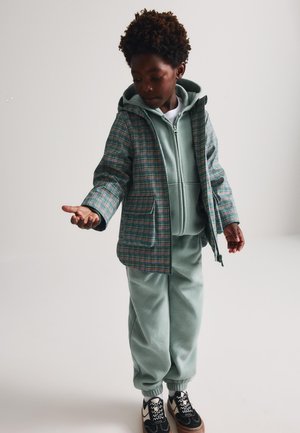 Marks & Spencer, LIGHTWEIGHT HOODED CHECKED FISHERMAN JACKET (2-8 YRS) UNISEX - Light jacket - petrol green