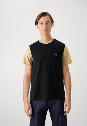 Lacoste ELEVATED - T-shirt imprimé - black/croissant