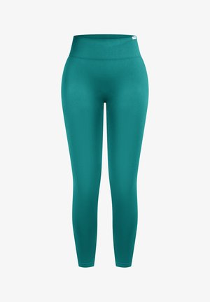 Smilodox, SLAYTON SCRUNCH EFFECT LEGGINGS SPORT FITNESS - Tights - dunkelgrün