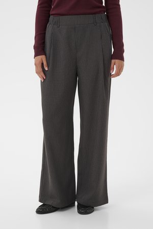 KAREN PINSTRIPED - Pantaloni - grey pinstripe cc
