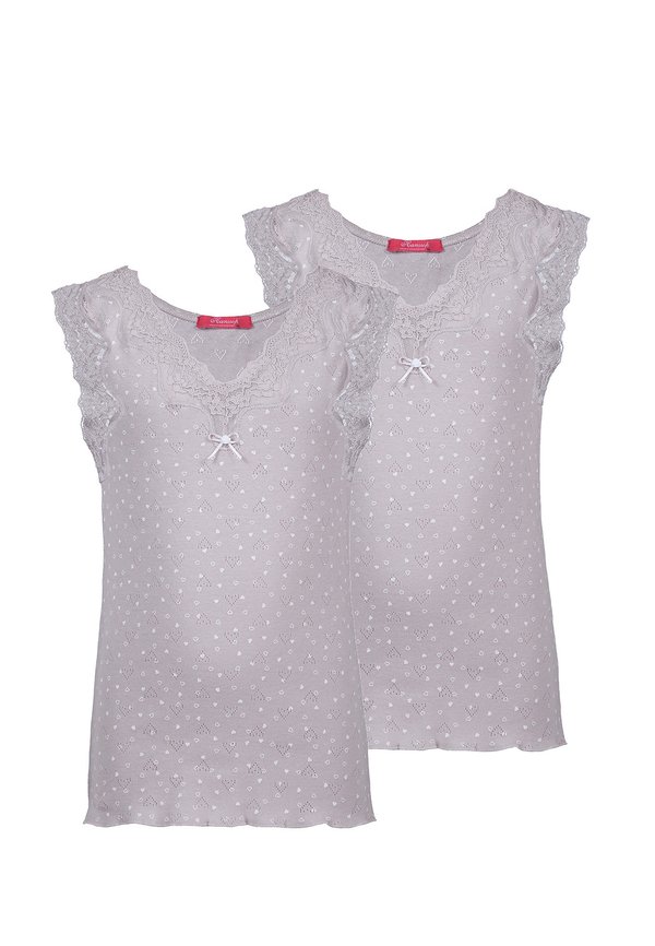 2 PACK - Unterhemd/-shirt - beige