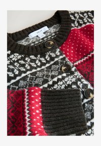 Kijelölve, red chocolate brown fairisle