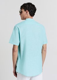 Calliope CAMICIA COREANA MISTO LINO - Camicia - acquamarina melange