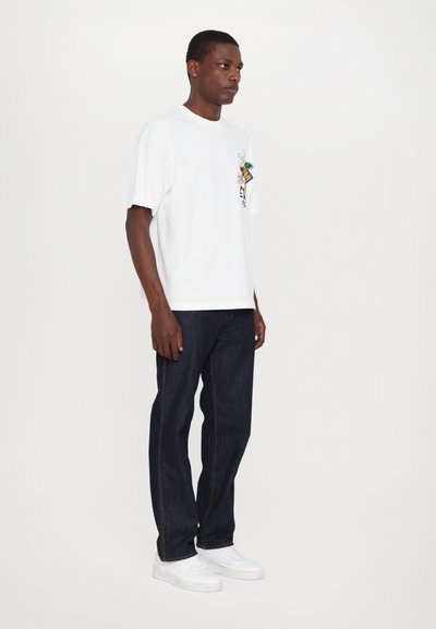 Evisu DARUMA WITH STICKERS TEE - Print T-shirt - white
