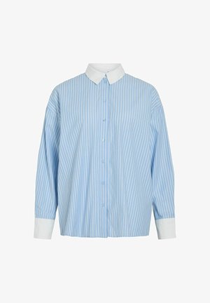 VILA, LONG SLEEVED SHIRT VIELIRA OVERSIZED - Chemisier - little boy blue