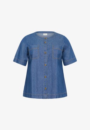 Kaffe Curve Pluus - dark blue chambray