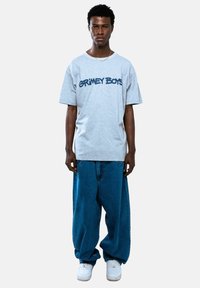 Grimey SAQUEO BIG WASHED  - Vaqueros boyfriend - azul