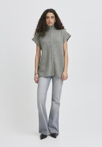 ICHI Kardigán - grey melange