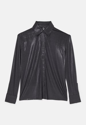 Norma Kamali COLLAR STAND - Skjortebluse - charcoal