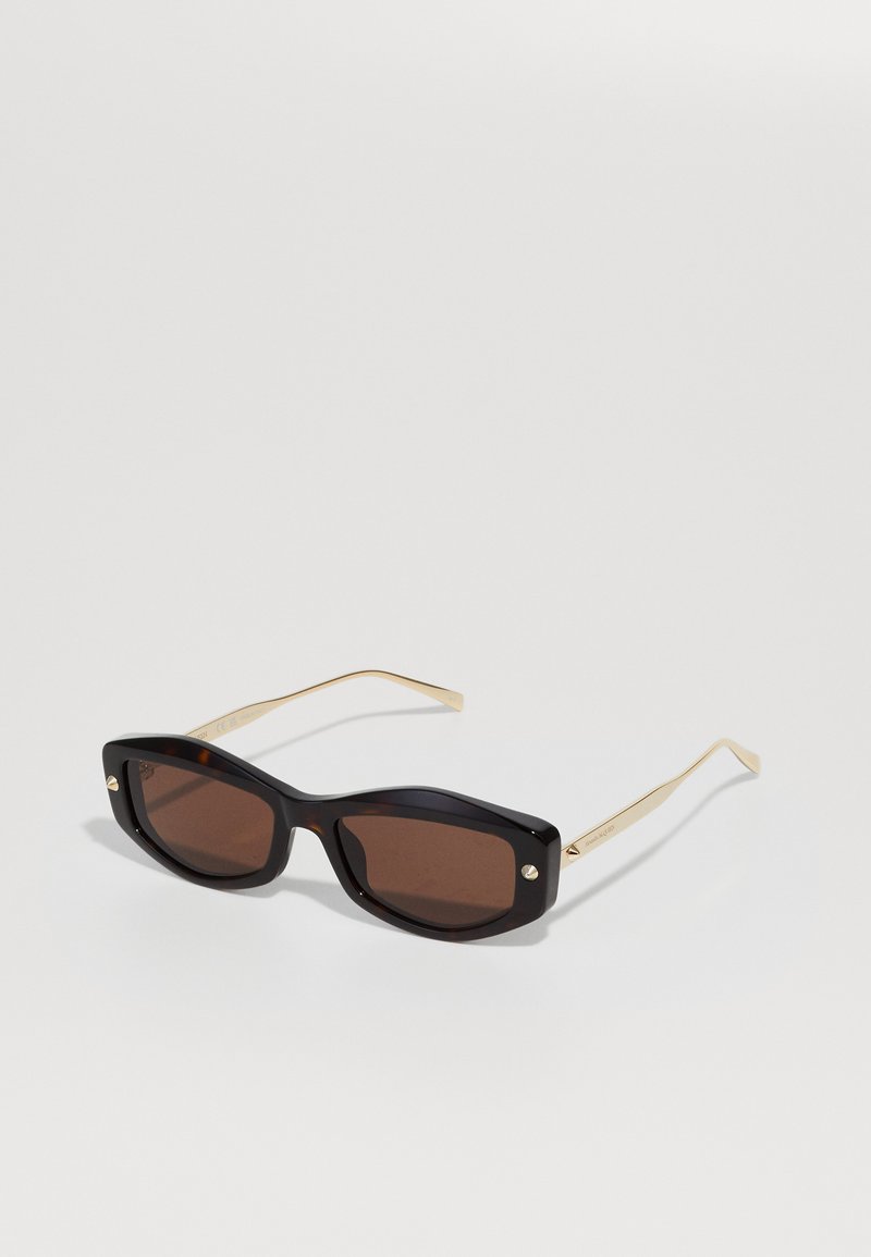 Alexander McQueen Occhiali da sole - havana/gold-coloured/brown