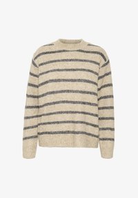 Ausgewählt, feather gray melange stripe