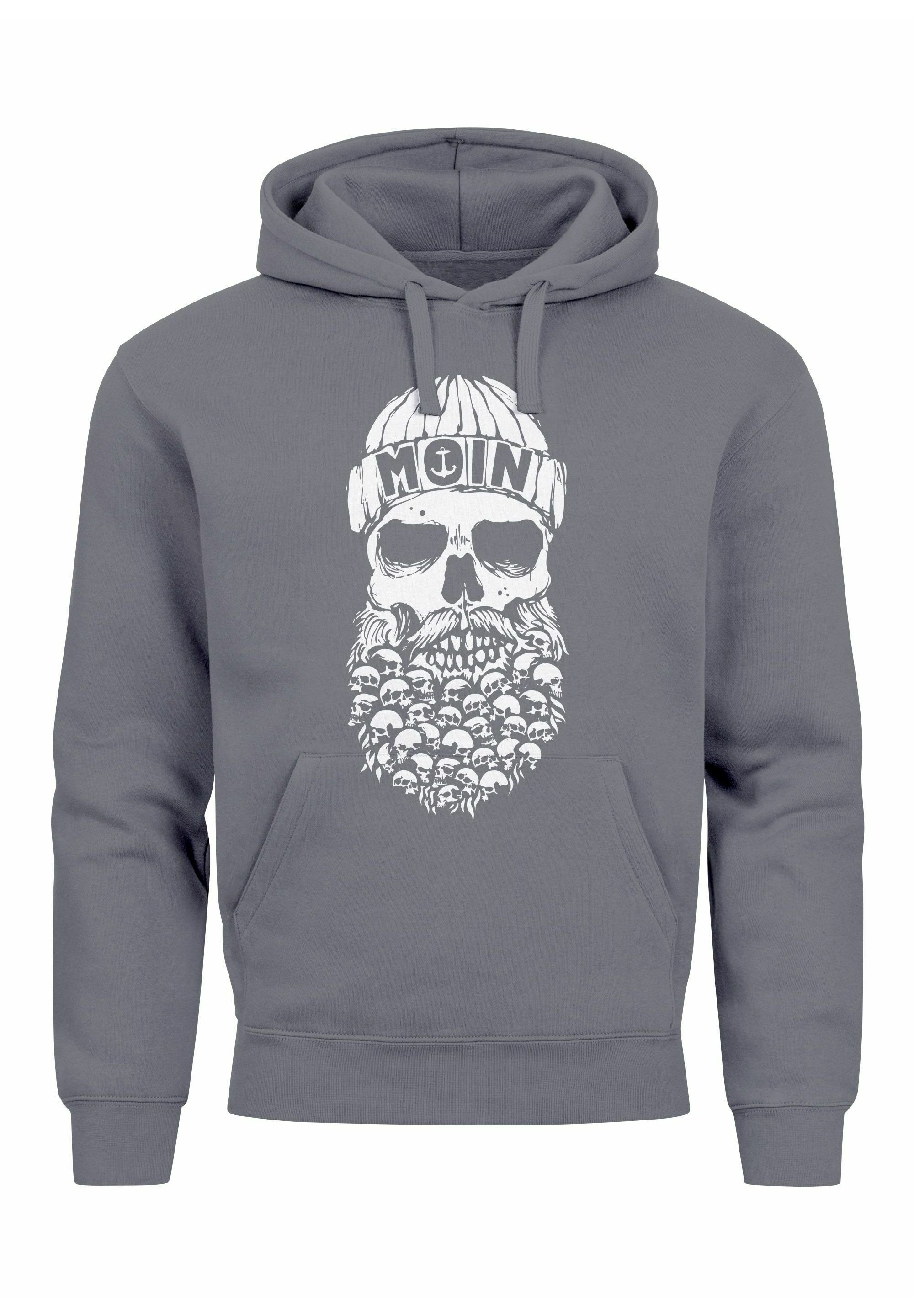 Neverless Herren T-Shirt Mit „Moin“ Print – Norddeutscher Gruß | Slim Fit, 100% Baumwolle, Bis 4XL