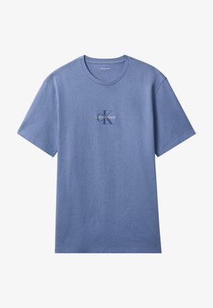 Calvin Klein Jeans, MICRO MONOLOGO GRAPHIC TEE - Μπλουζάκι με στάμπα - dusty sailor blue