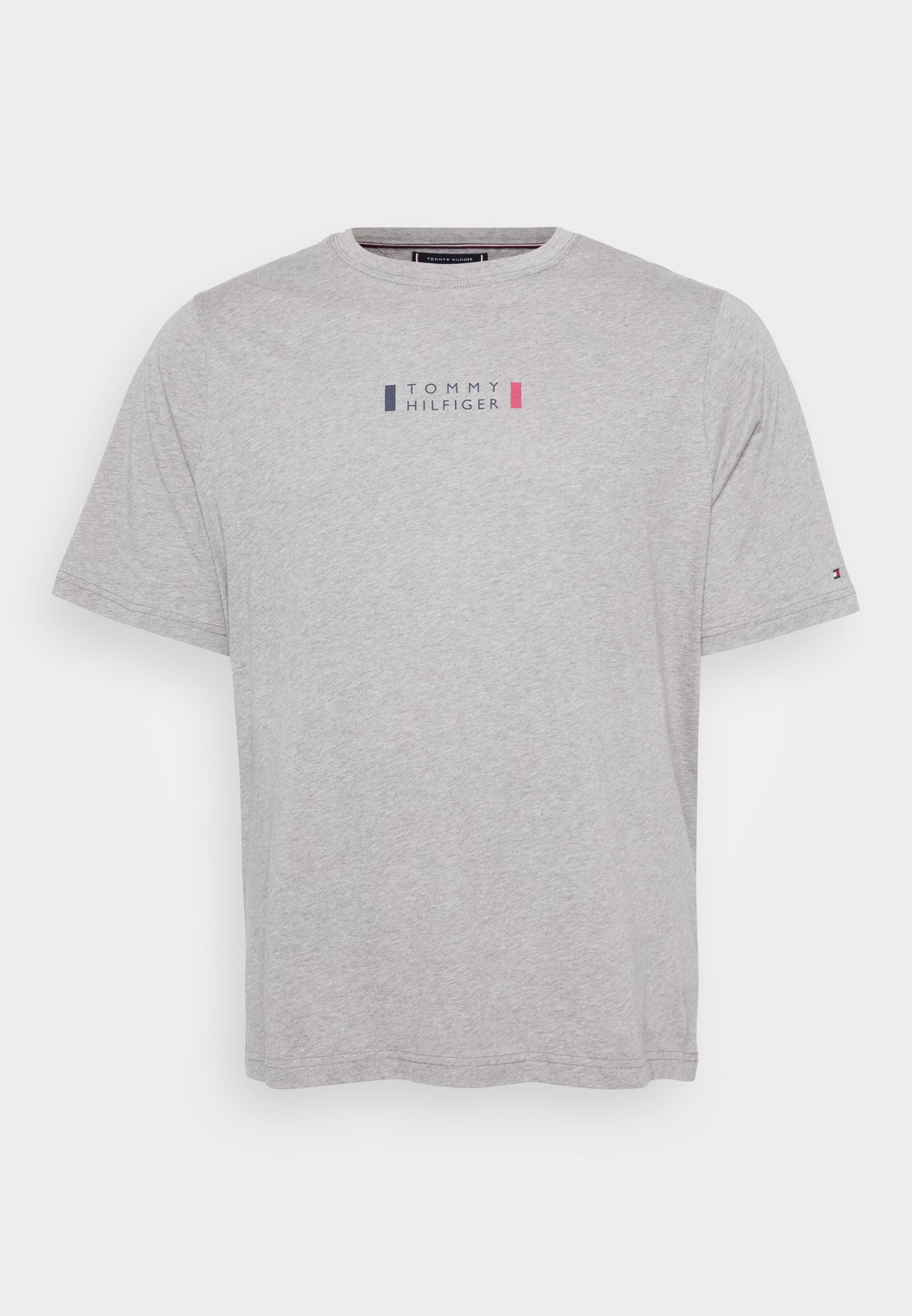 Tommy Hilfiger BRAND LOVE SMALL CENTER TEE - Triko s potiskem - medium grey heather