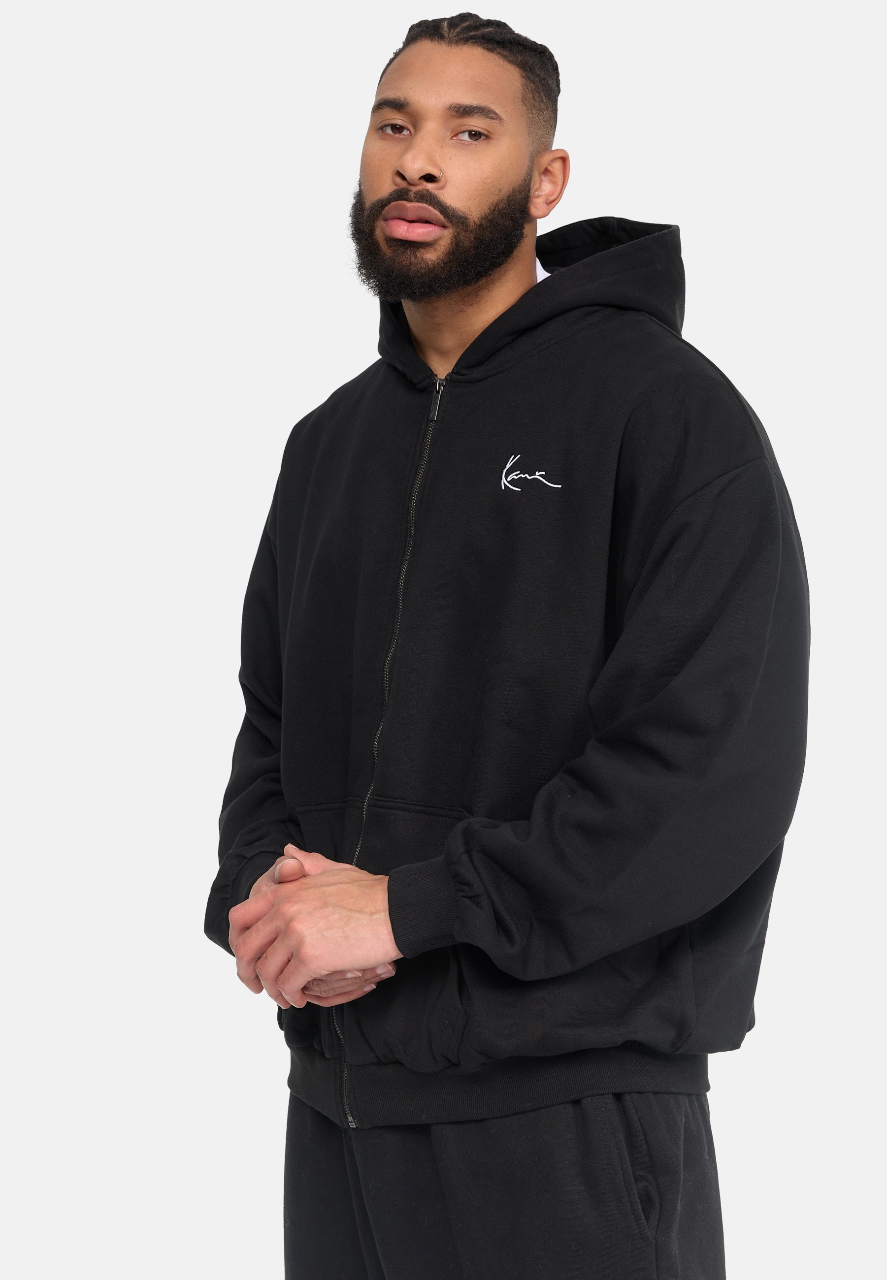 Karl Kani CHEST SIGNATURE ESSENTIAL ZIP HOODIE - Sweatjacke