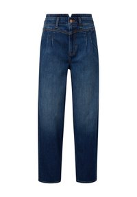 s.Oliver KAROLIN HIGH RISE - Jeans Tapered Fit - dunkelblau