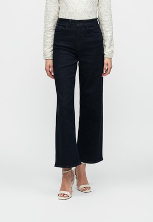 ONLJUICYHIGH WAIST WIDE LEG DNM BOX - Džínsy voľného strihu - dark blue denim